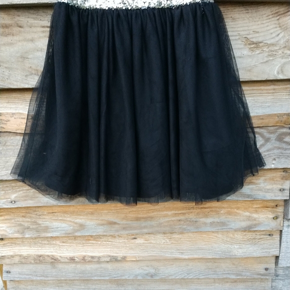 Vintage Beautees Girl's Formal Dress Black/Silver Party/Wedding - Picture 3 of 10